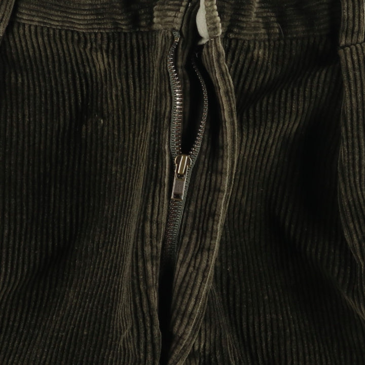90'S Nautica Two-pleat Corduroy Pants, Men's, Vintage, Size 36 cotton Green type dark green Vintage Second Hand