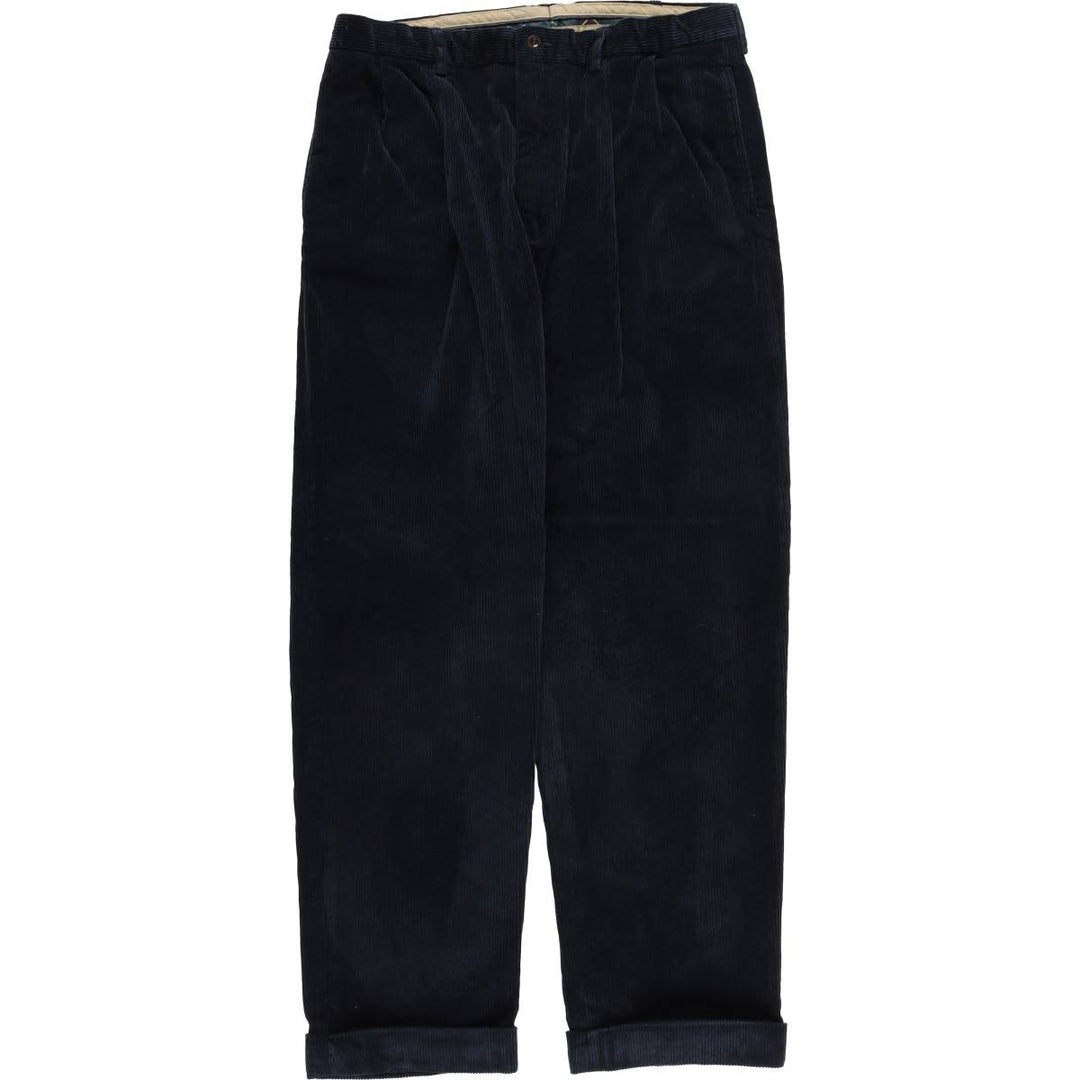Ralph Lauren Polo by Ralph Lauren wide-ribbed corduroy pants, men's size W36. cotton navy blue type Vintage Second Hand