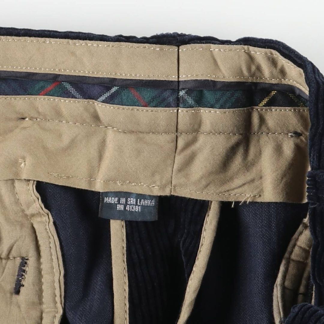 Ralph Lauren Polo by Ralph Lauren wide-ribbed corduroy pants, men's size W36. cotton navy blue type Vintage Second Hand