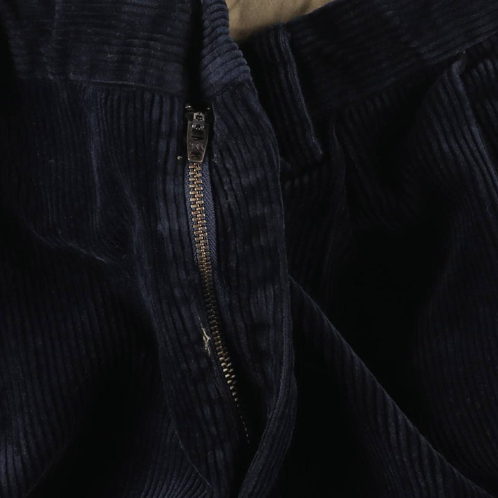 Ralph Lauren Polo by Ralph Lauren wide-ribbed corduroy pants, men's size W36. cotton navy blue type Vintage Second Hand