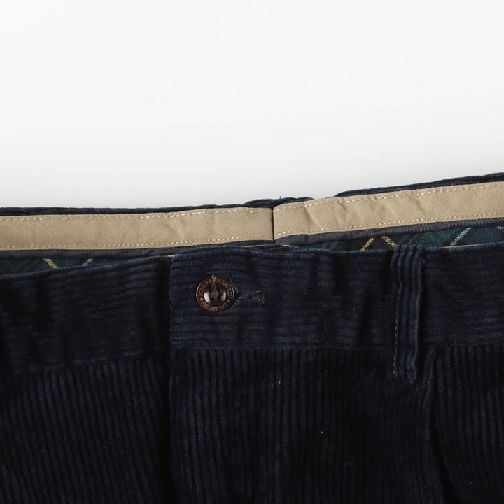 Ralph Lauren Polo by Ralph Lauren wide-ribbed corduroy pants, men's size W36. cotton navy blue type Vintage Second Hand