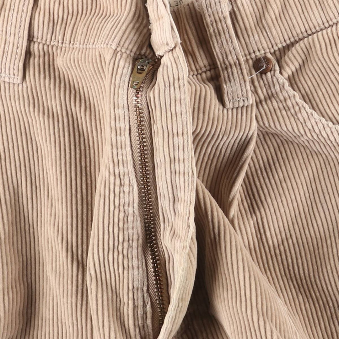 90'S Levi's SIGNATURE wide-ribbed, one-pleat corduroy pants, men's, size W34, vintage cotton Beige type Vintage Second Hand