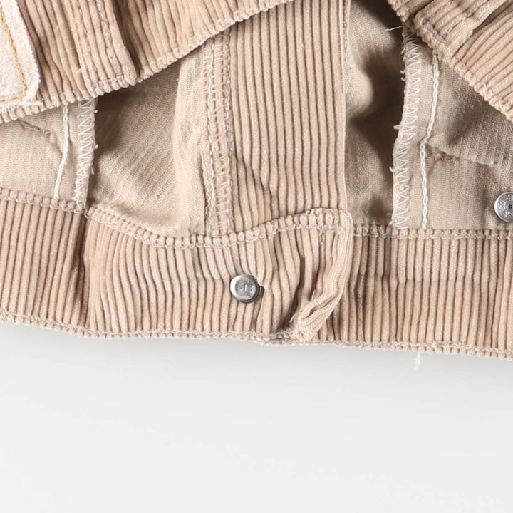 90'S Levi's SIGNATURE wide-ribbed, one-pleat corduroy pants, men's, size W34, vintage cotton Beige type Vintage Second Hand