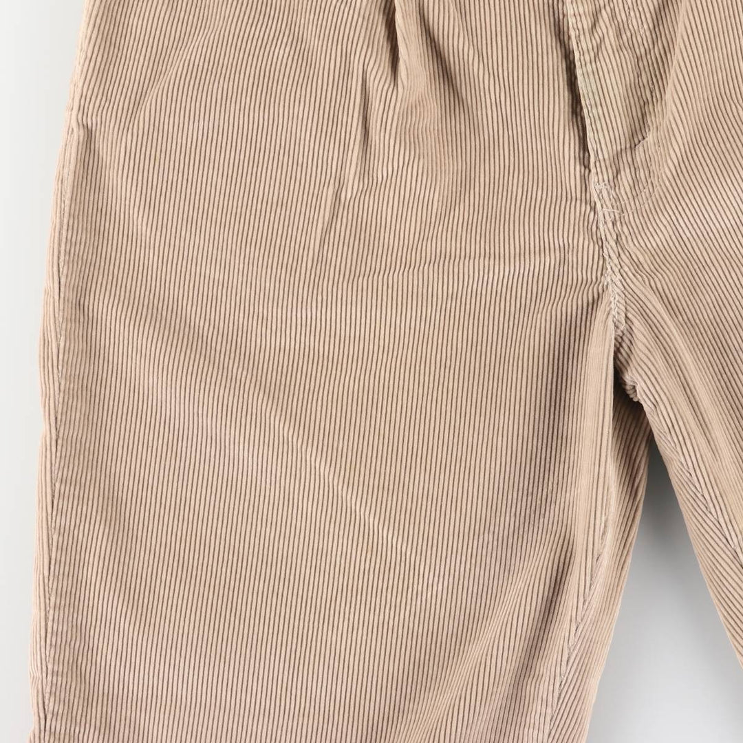 90'S Levi's SIGNATURE wide-ribbed, one-pleat corduroy pants, men's, size W34, vintage cotton Beige type Vintage Second Hand