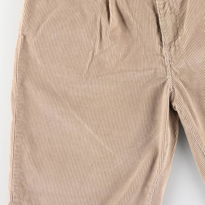 90'S Levi's SIGNATURE wide-ribbed, one-pleat corduroy pants, men's, size W34, vintage cotton Beige type Vintage Second Hand