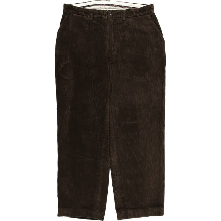 Ralph Lauren Polo by Ralph Lauren Men's Wide Ribbed Corduroy Pants, Size W35 cotton brown type Vintage Second Hand