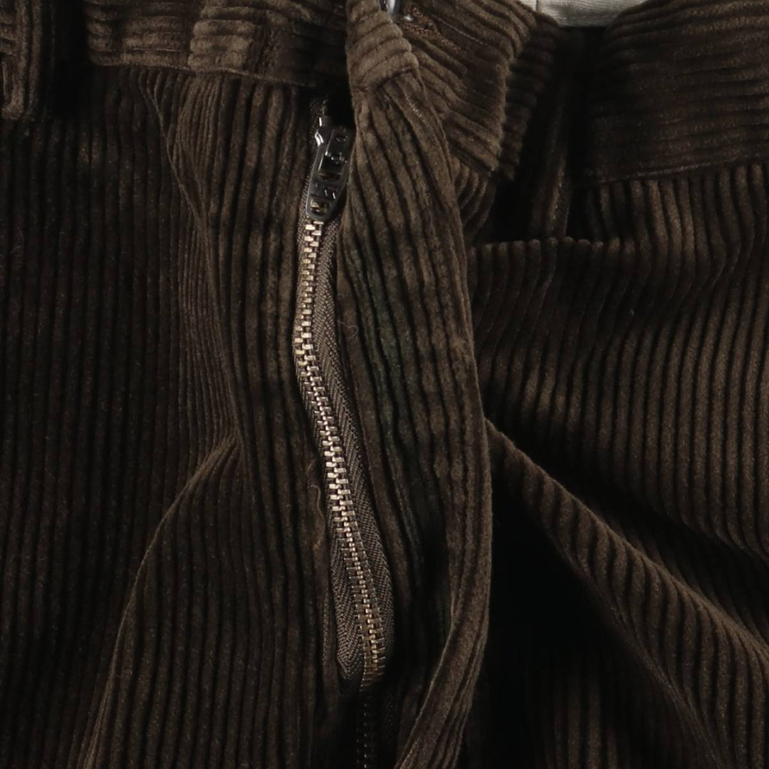 Ralph Lauren Polo by Ralph Lauren Men's Wide Ribbed Corduroy Pants, Size W35 cotton brown type Vintage Second Hand