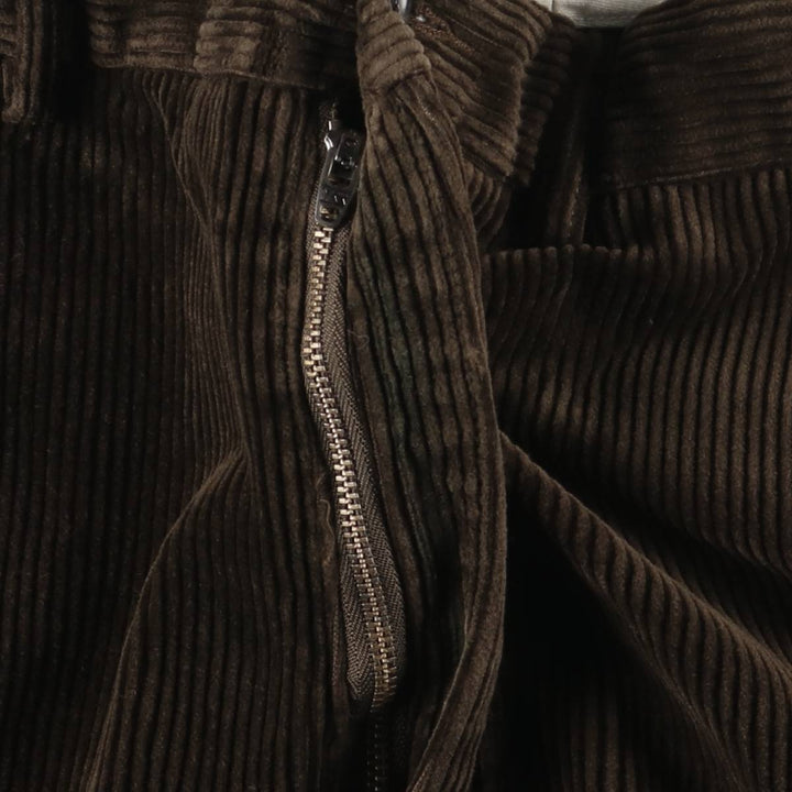 Ralph Lauren Polo by Ralph Lauren Men's Wide Ribbed Corduroy Pants, Size W35 cotton brown type Vintage Second Hand