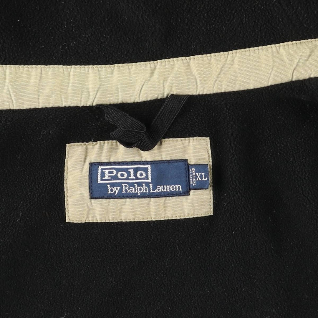 Ralph Lauren POLO by Ralph Lauren padded hoodie/puffer jacket, men's size XL Nylon Beige type Vintage Second Hand