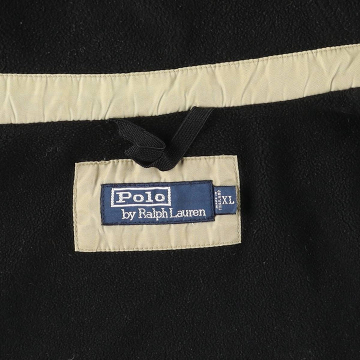 Ralph Lauren POLO by Ralph Lauren padded hoodie/puffer jacket, men's size XL Nylon Beige type Vintage Second Hand