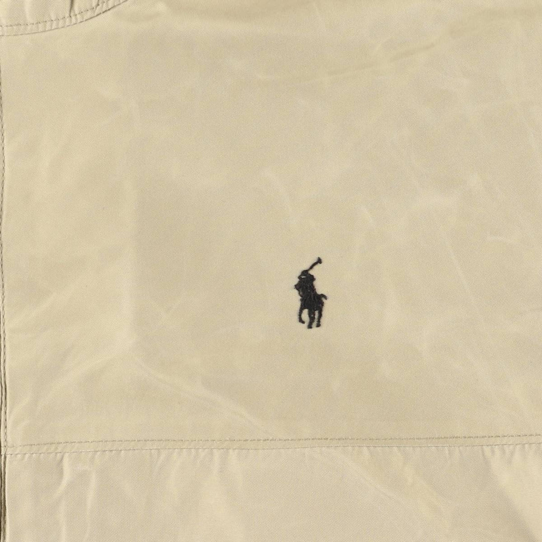 Ralph Lauren POLO by Ralph Lauren padded hoodie/puffer jacket, men's size XL Nylon Beige type Vintage Second Hand
