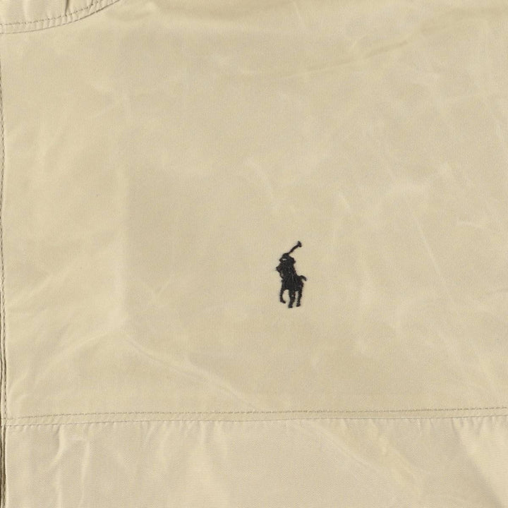 Ralph Lauren POLO by Ralph Lauren padded hoodie/puffer jacket, men's size XL Nylon Beige type Vintage Second Hand
