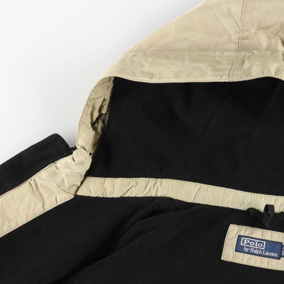 Ralph Lauren POLO by Ralph Lauren padded hoodie/puffer jacket, men's size XL Nylon Beige type Vintage Second Hand