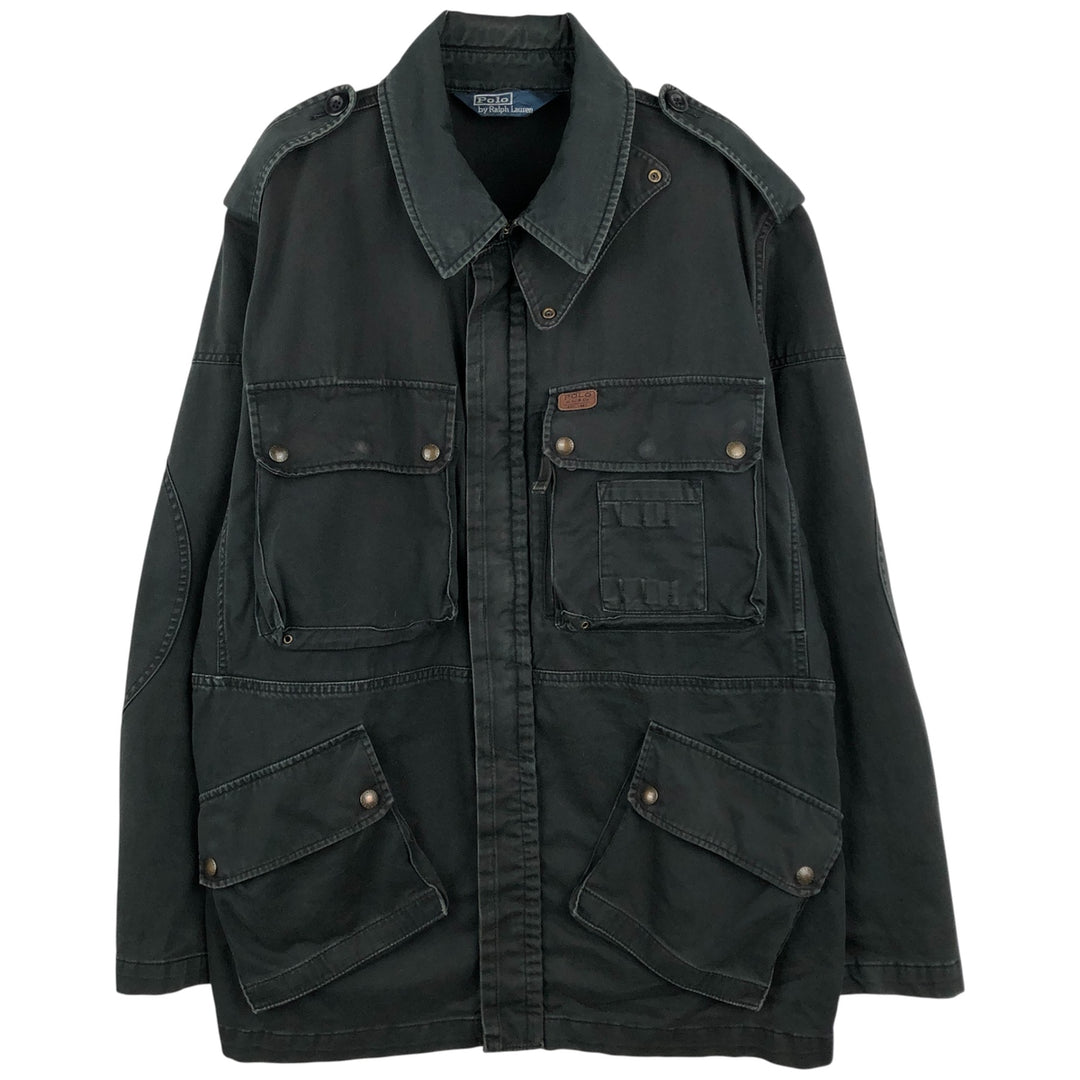 Ralph Lauren POLO by Ralph Lauren hunting jacket, men's size L cotton black type Vintage Second Hand