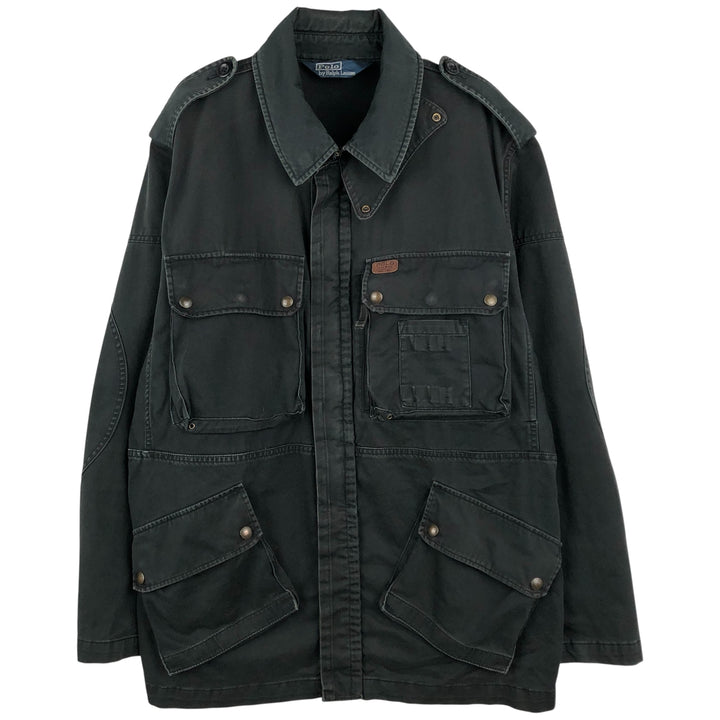 Ralph Lauren POLO by Ralph Lauren hunting jacket, men's size L cotton black type Vintage Second Hand