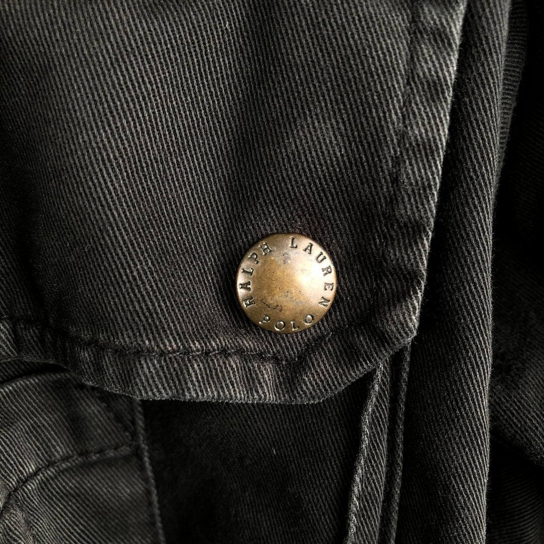 Ralph Lauren POLO by Ralph Lauren hunting jacket, men's size L cotton black type Vintage Second Hand