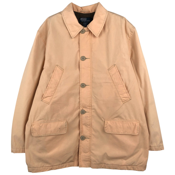 Ralph Lauren POLO by Ralph Lauren padded puffer jacket, men's size L cotton pink type Vintage Second Hand