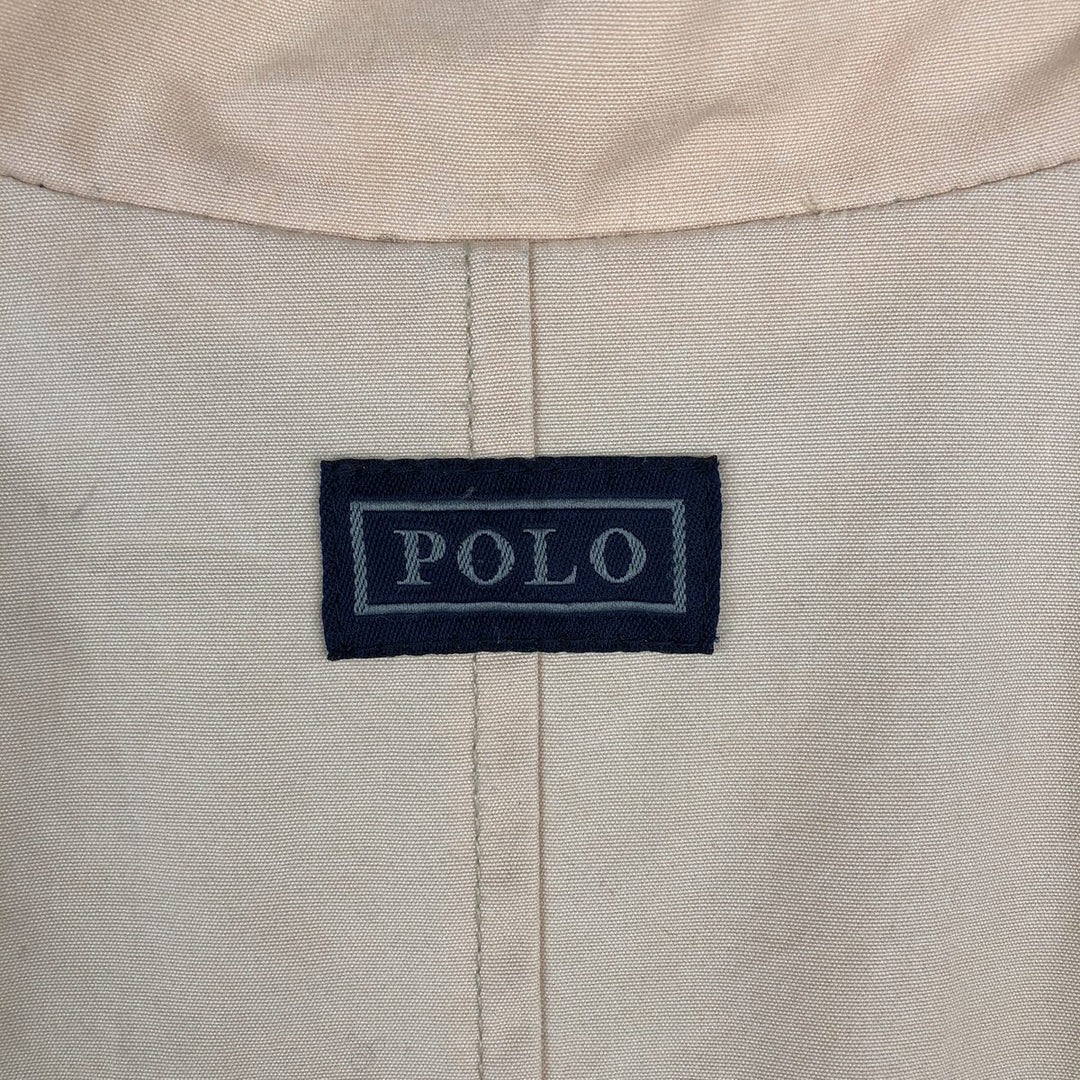 Ralph Lauren POLO by Ralph Lauren padded puffer jacket, men's size L cotton pink type Vintage Second Hand
