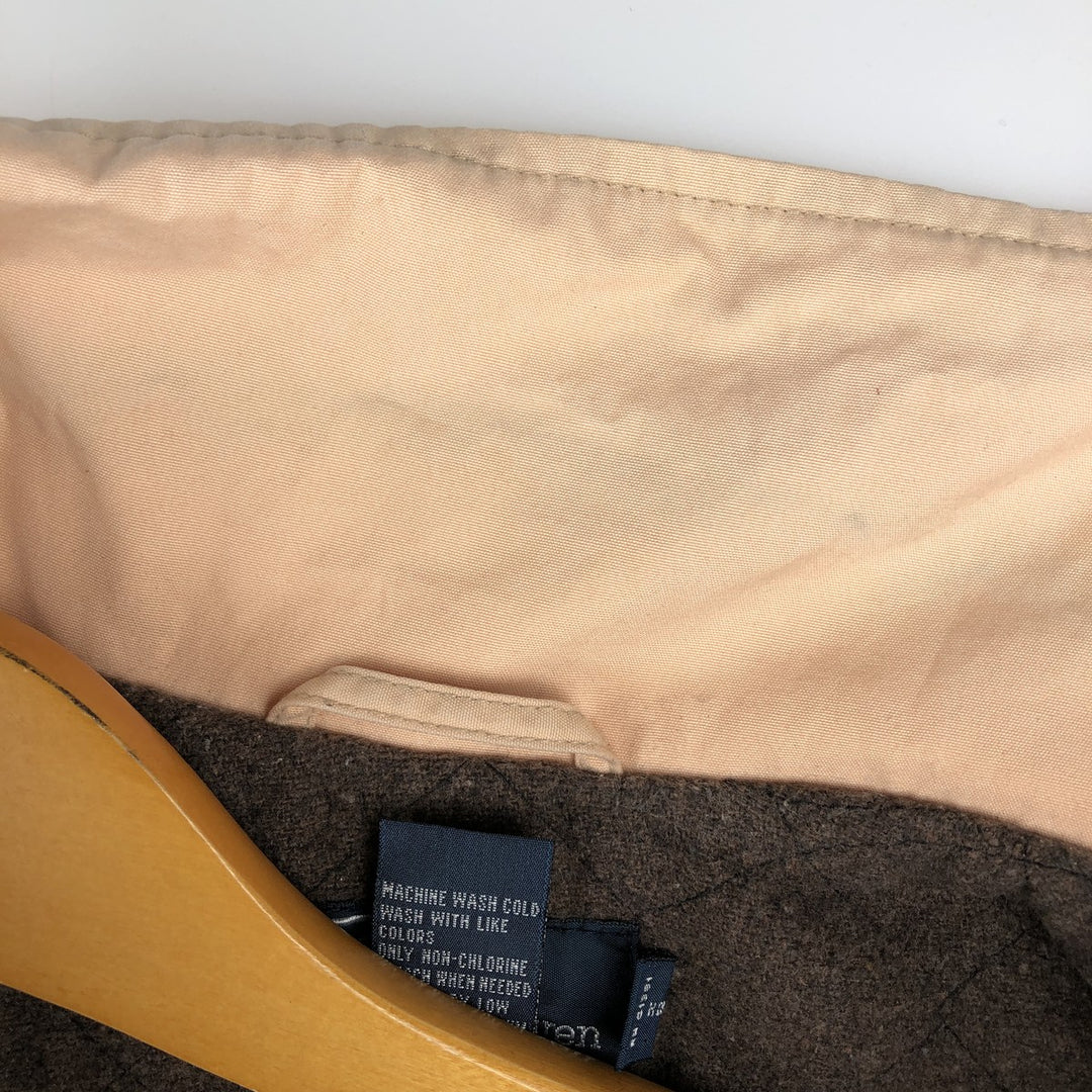 Ralph Lauren POLO by Ralph Lauren padded puffer jacket, men's size L cotton pink type Vintage Second Hand