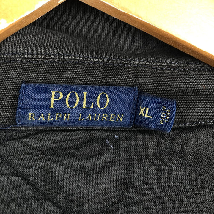Ralph Lauren POLO RALPH LAUREN quilted puffer jacket, men's size XL cotton Khaki type Vintage Second Hand