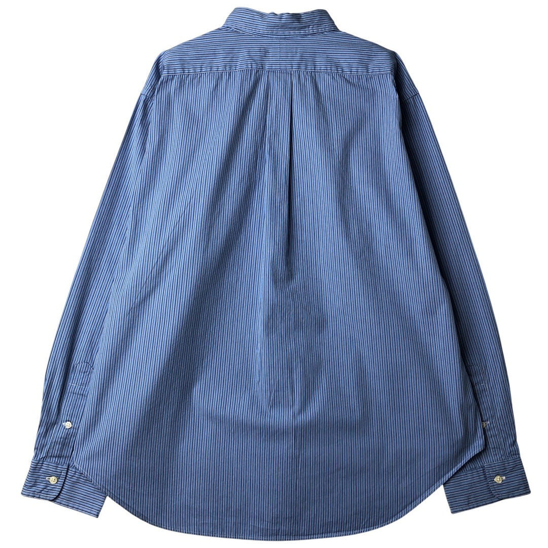 Ralph Lauren Classic Fit Long Sleeve Button Down Striped Shirt Men's XL cotton Blue type light blue Vintage Second Hand