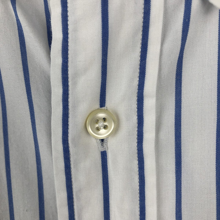 Ralph Lauren YARMOUTH Long Sleeve Button-Down Striped Shirt, Men's XL cotton white type Vintage Second Hand