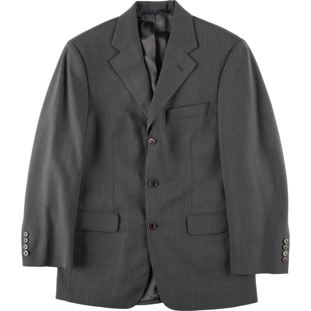 Brooks Brothers 346 Striped Wool Tailored Jacket, Men's Size Medium wool gray type Vintage Second Hand