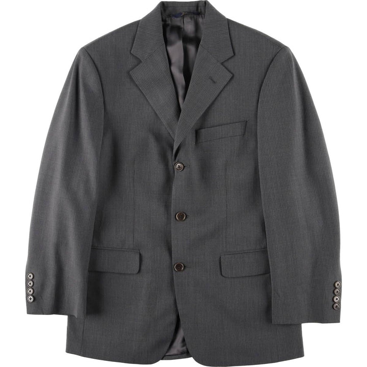 Brooks Brothers 346 Striped Wool Tailored Jacket, Men's Size Medium wool gray type Vintage Second Hand