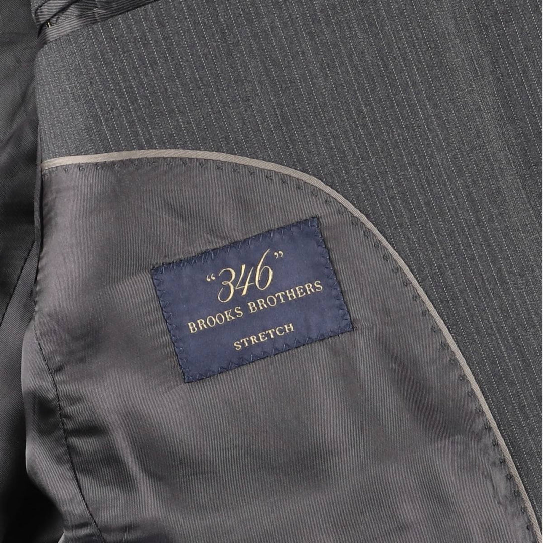 Brooks Brothers 346 Striped Wool Tailored Jacket, Men's Size Medium wool gray type Vintage Second Hand