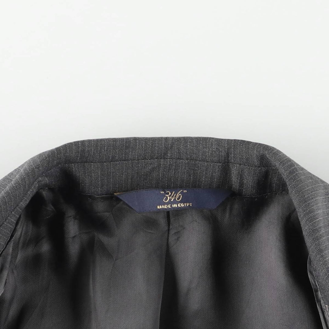Brooks Brothers 346 Striped Wool Tailored Jacket, Men's Size Medium wool gray type Vintage Second Hand