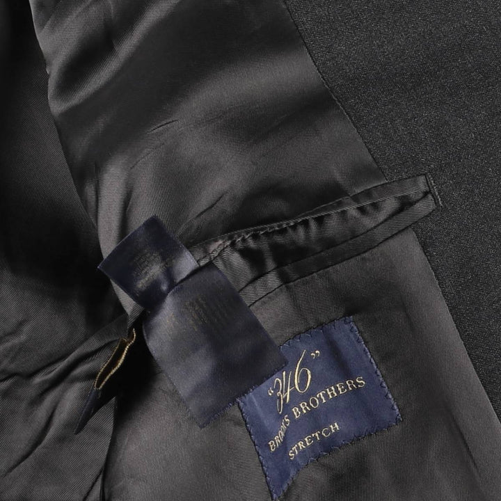 Brooks Brothers 346 Wool Tailored Jacket, Men's Size Medium wool Charcoal Vintage Second Hand