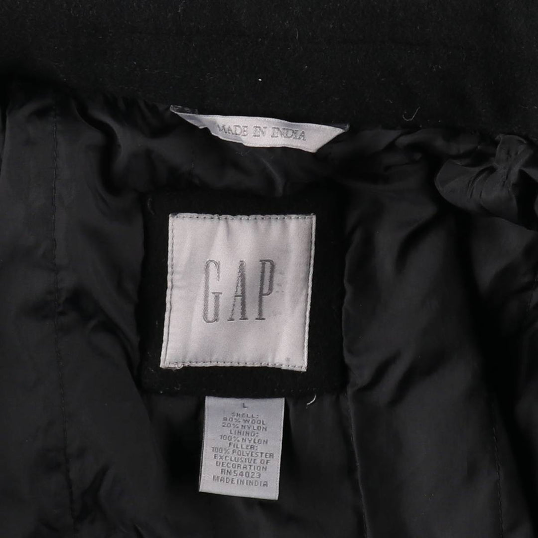 2000'S GAP padded wool sports jacket, men's size L wool black type Vintage Second Hand