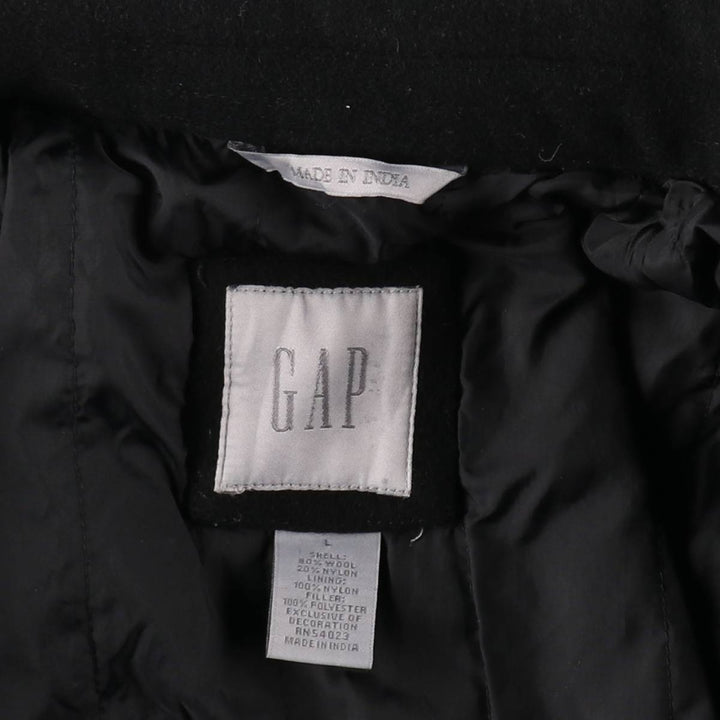 2000'S GAP padded wool sports jacket, men's size L wool black type Vintage Second Hand