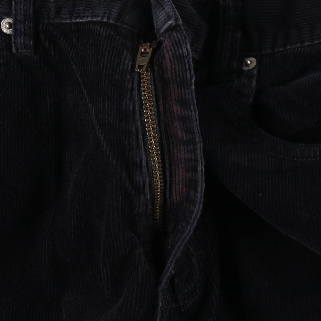90s-00'S Calvin Klein corduroy jeans, men's size W33 (approx.) cotton black type Vintage Second Hand