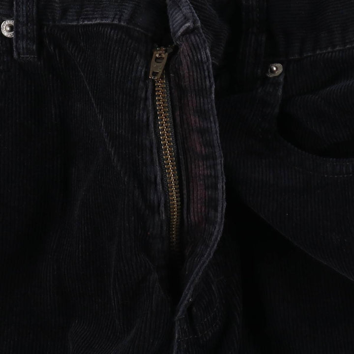 90s-00'S Calvin Klein corduroy jeans, men's size W33 (approx.) cotton black type Vintage Second Hand