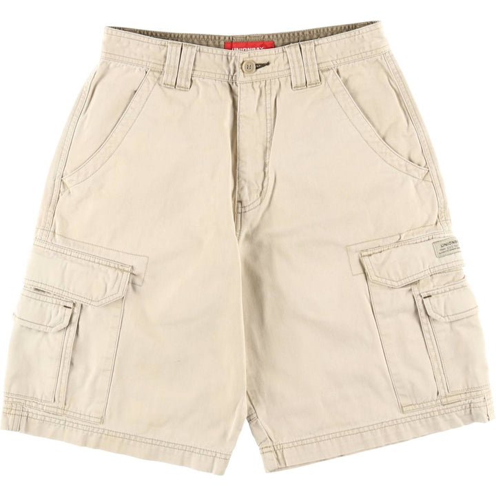UNIONBAY Cargo Shorts, Men's Size W29 (approx.) cotton Beige type Vintage Second Hand