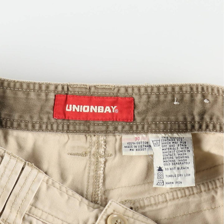 UNIONBAY Cargo Shorts, Men's Size W29 (approx.) cotton Beige type Vintage Second Hand