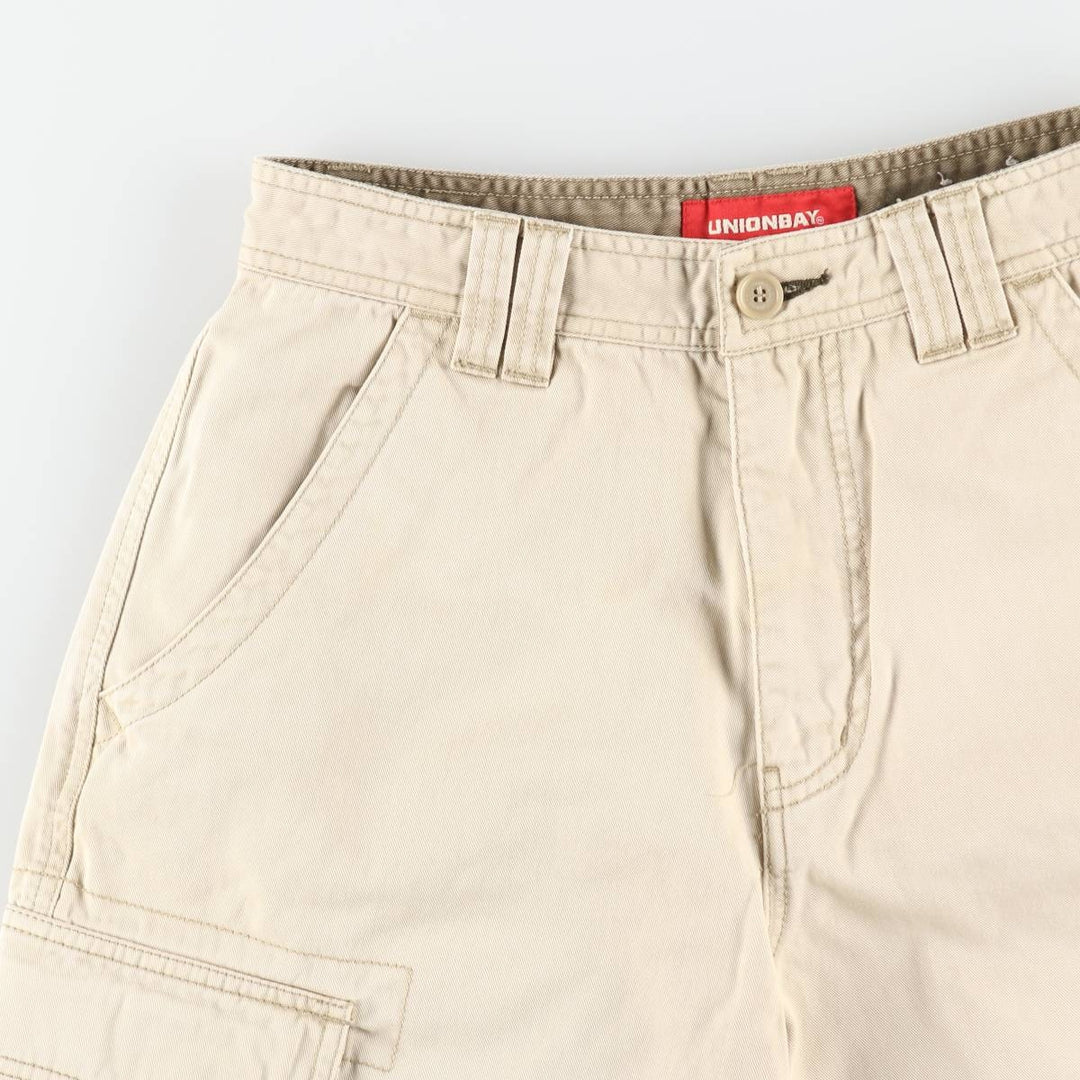 UNIONBAY Cargo Shorts, Men's Size W29 (approx.) cotton Beige type Vintage Second Hand