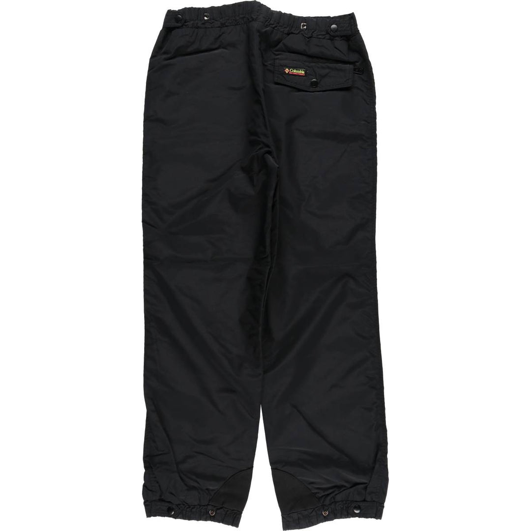 1980'S Columbia navy tag nylon pants, crinkly fabric, women's size M equivalent, vintage. Nylon black type Vintage Second Hand