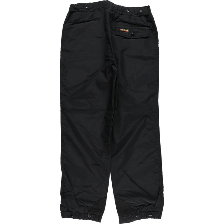 1980'S Columbia navy tag nylon pants, crinkly fabric, women's size M equivalent, vintage. Nylon black type Vintage Second Hand