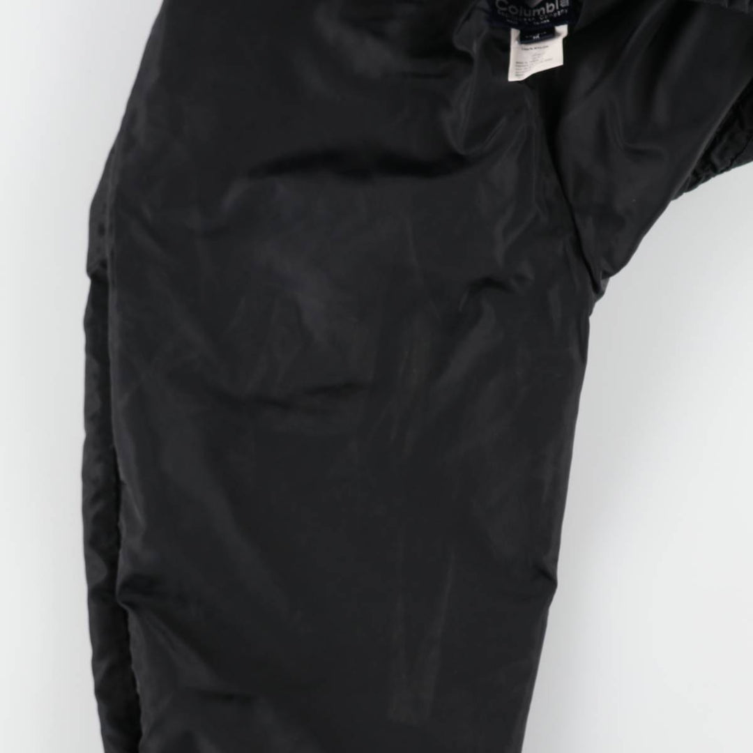 1980'S Columbia navy tag nylon pants, crinkly fabric, women's size M equivalent, vintage. Nylon black type Vintage Second Hand