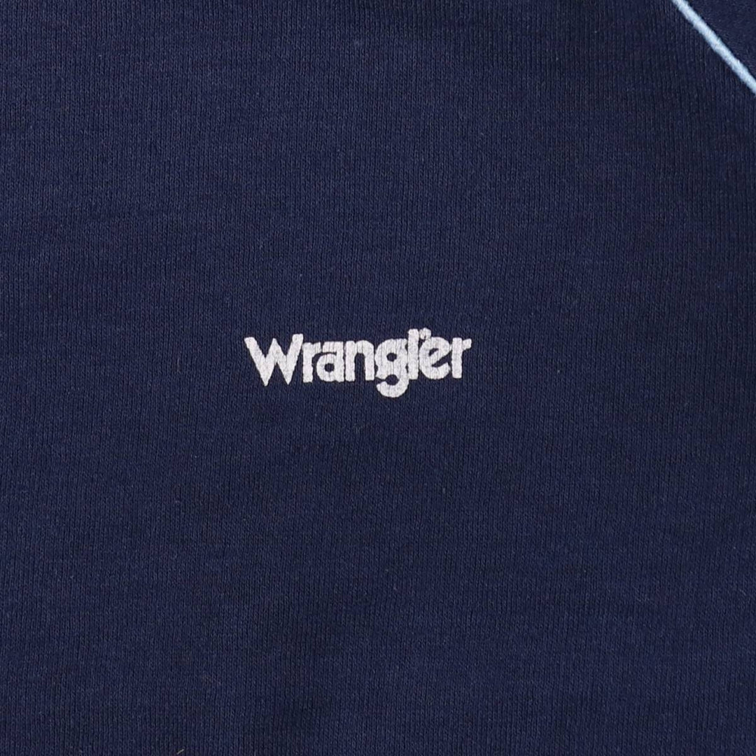 80s-90'S Wrangler Logo Sweatshirt, Made in Italy, Men's Size M (approx.), Vintage unclear navy blue type Vintage Second Hand