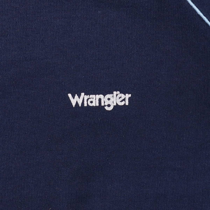 80s-90'S Wrangler Logo Sweatshirt, Made in Italy, Men's Size M (approx.), Vintage unclear navy blue type Vintage Second Hand