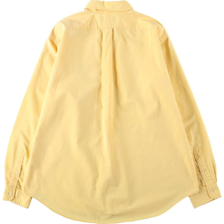 Ralph Lauren Classic Fit Long Sleeve Button-Down Shirt, Men's XL cotton yellow type Vintage Second Hand
