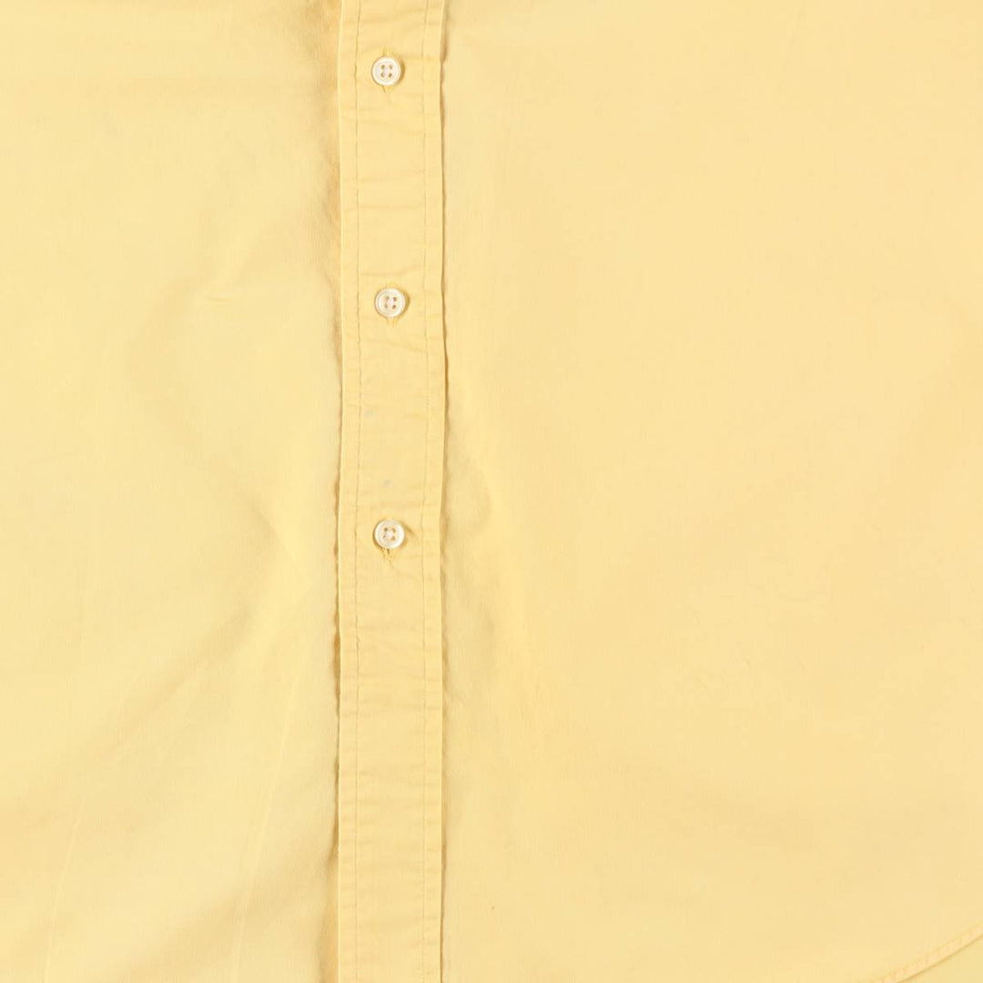 Ralph Lauren Classic Fit Long Sleeve Button-Down Shirt, Men's XL cotton yellow type Vintage Second Hand