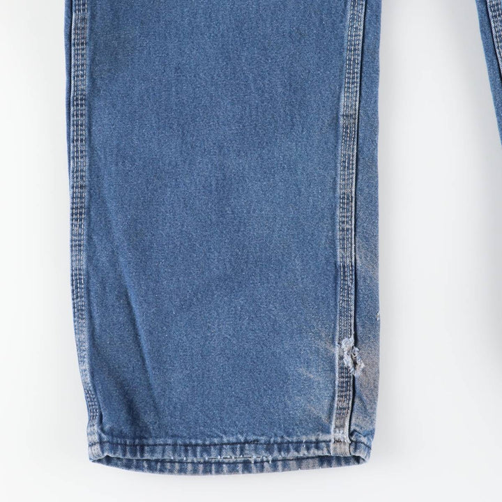 Round House Men's Denim Overalls, Made in the USA, Size W34 cotton blue type Vintage Second Hand