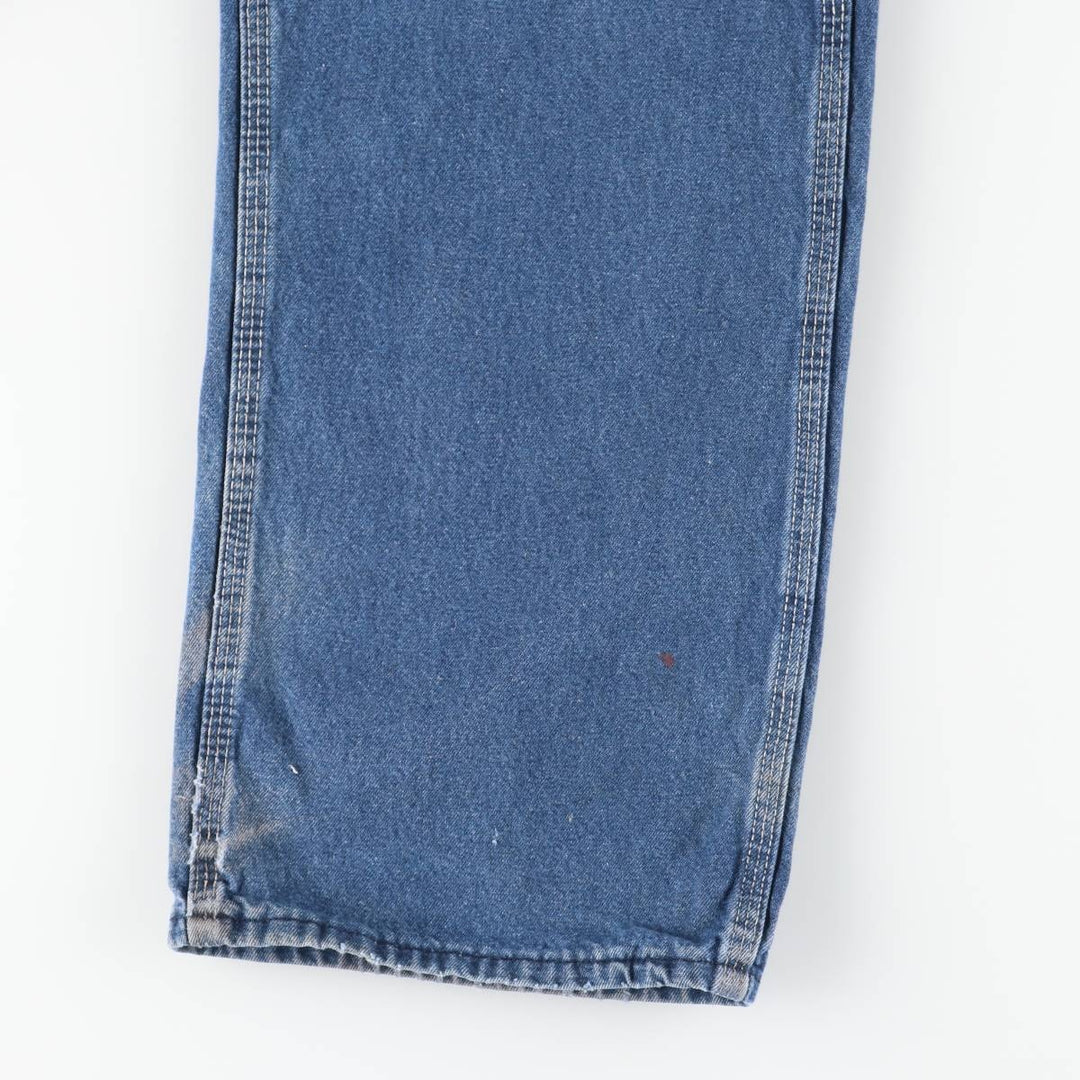 Round House Men's Denim Overalls, Made in the USA, Size W34 cotton blue type Vintage Second Hand