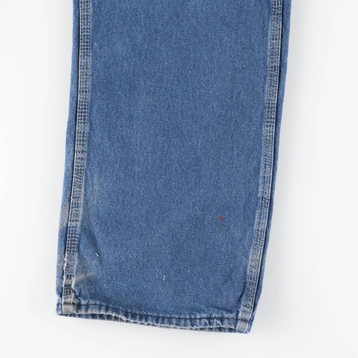 Round House Men's Denim Overalls, Made in the USA, Size W34 cotton blue type Vintage Second Hand