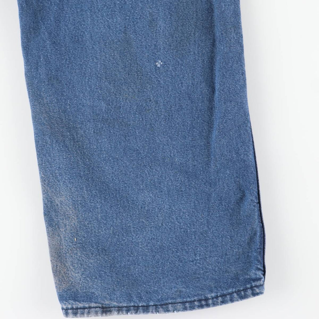 Round House Men's Denim Overalls, Made in the USA, Size W34 cotton blue type Vintage Second Hand