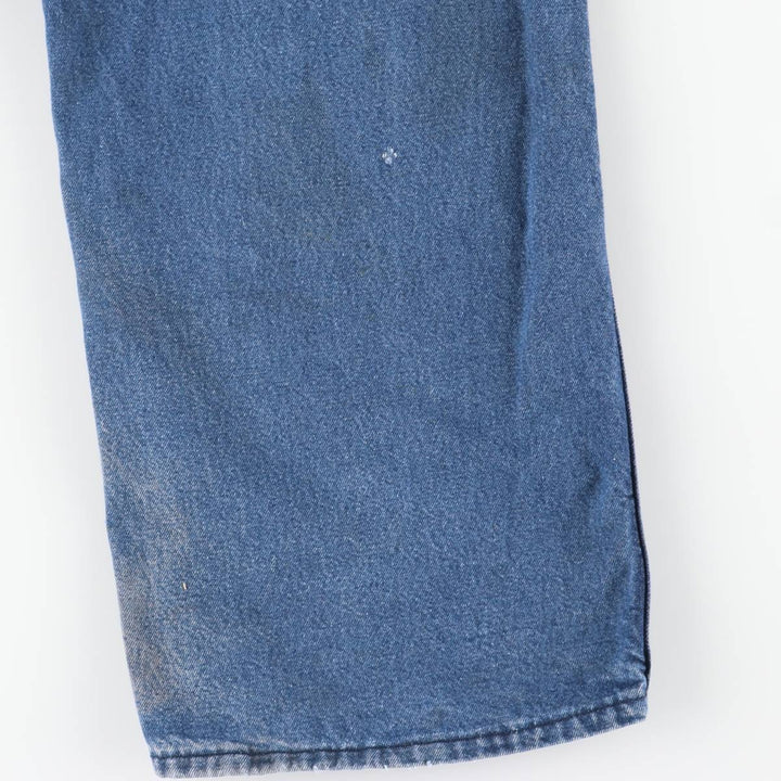 Round House Men's Denim Overalls, Made in the USA, Size W34 cotton blue type Vintage Second Hand